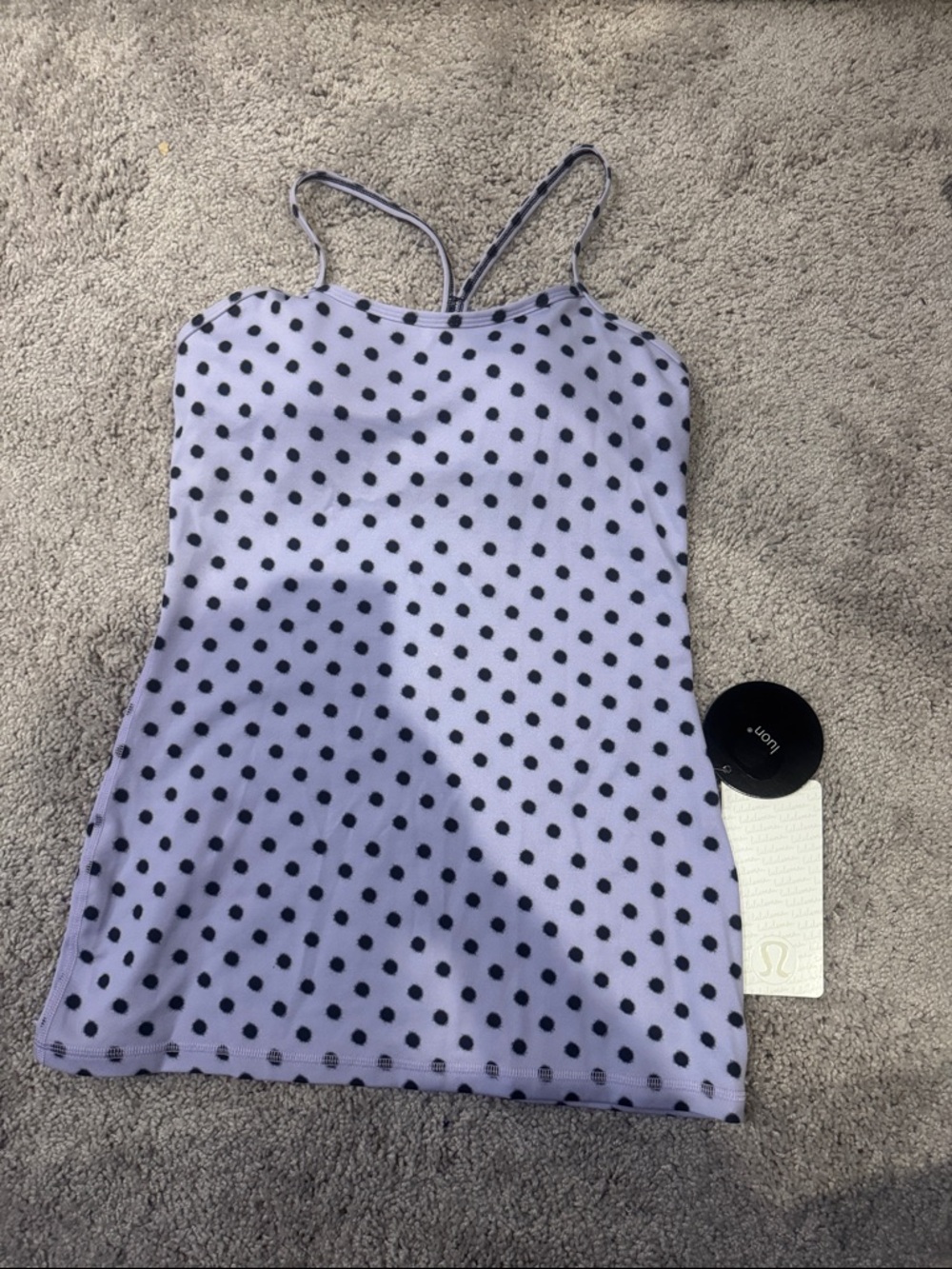 lululemon athletica Lavender Polka Dot Tank Top